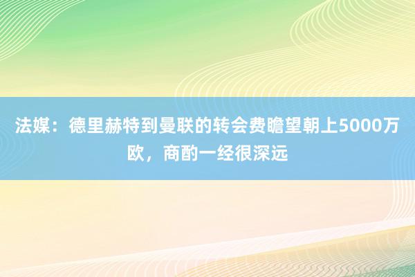 法媒：德里赫特到曼联的转会费瞻望朝上5000万欧，商酌一经很深远