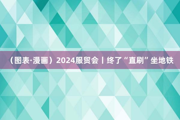 （图表·漫画）2024服贸会丨终了“直刷”坐地铁